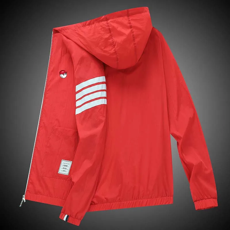 Men's Malbon Golf Skin Coat Quick Dry Sunscreen Waterproof UV Thin Outwear Ultra-Light Breathable For Men Hooded Jacket Wear
