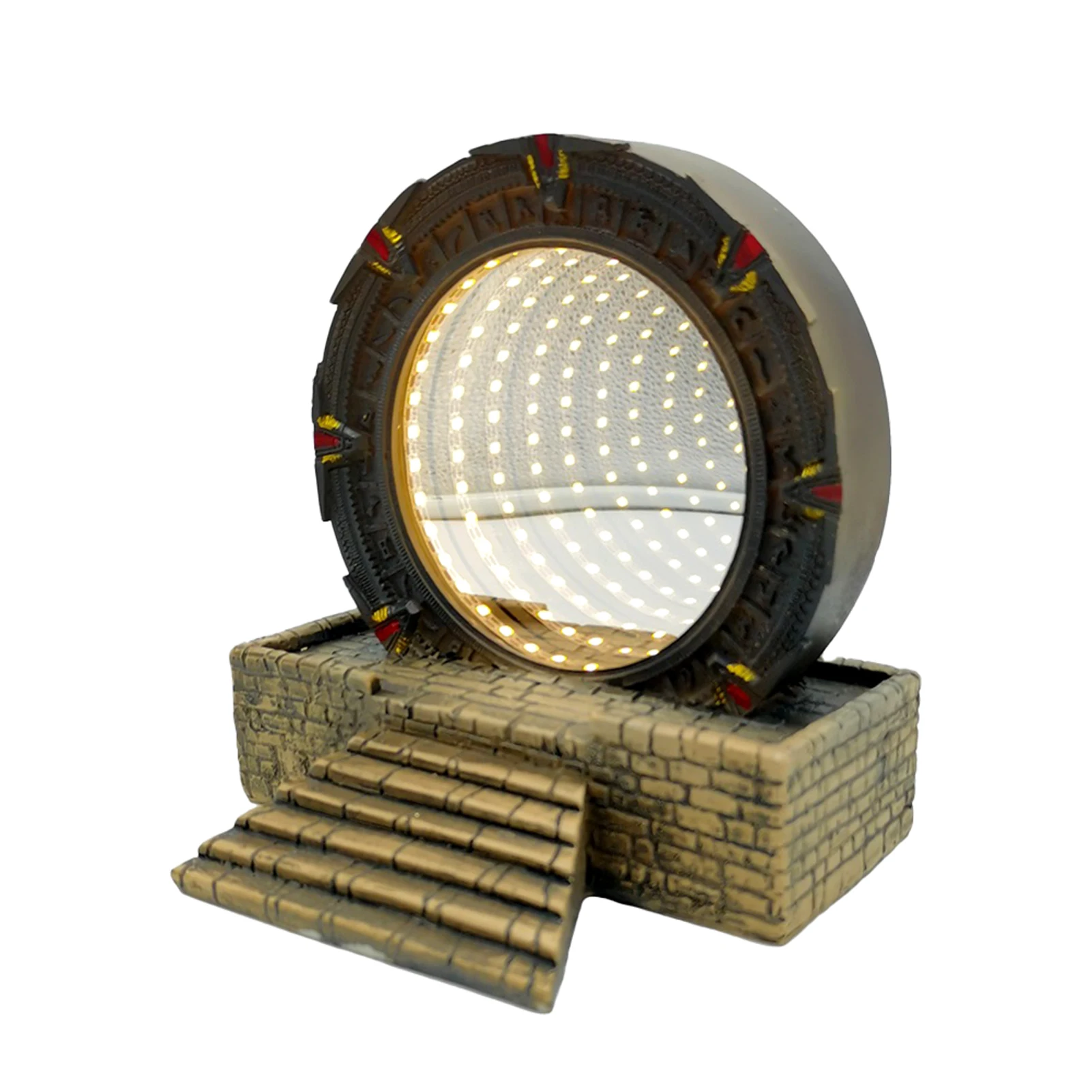 

Ornament Gate Statue Home Decor Outdoor Living Room Bedroom Resin Sculpture Waterproof With LED Light Battery Operated Garden