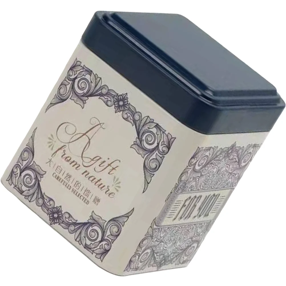 

Tea Tins Container Canister Jar Storage Cookie Metaliron Coffee Candy Lids Empty Can Kitchen