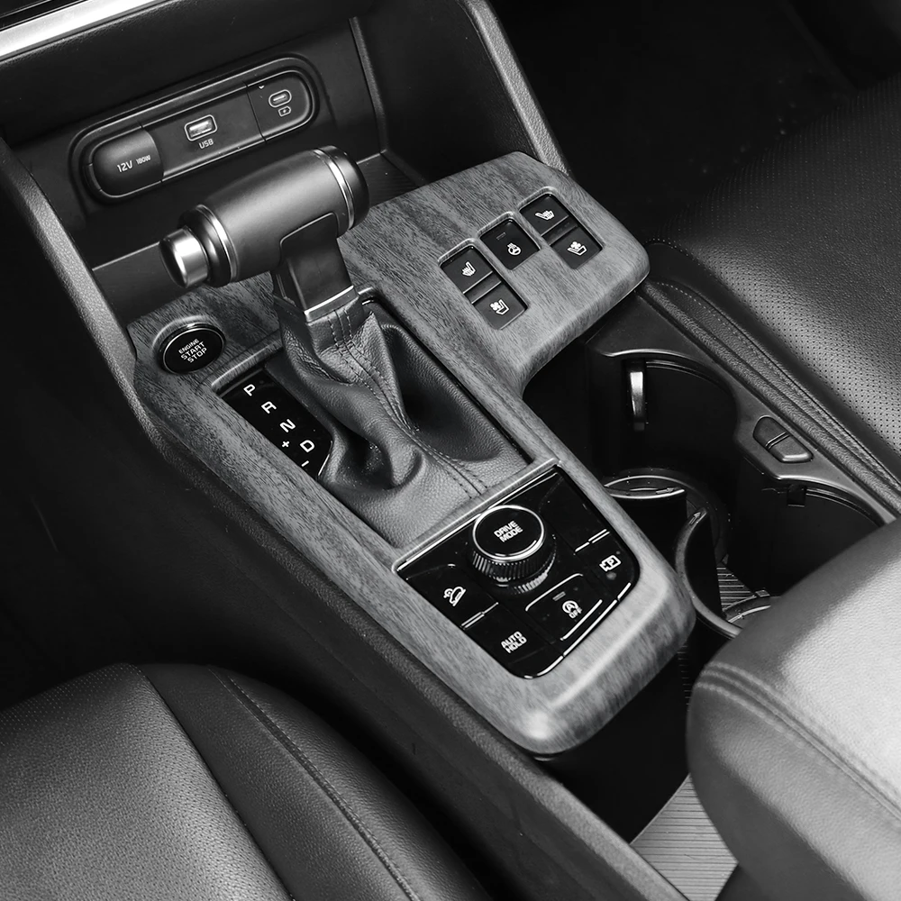 

Центральная панель управления автомобиля для тюнинга Kia Sportage NQ5 2022 2023, крышка переключения передач с левым рулем, центральная наклейка, защитная наклейка