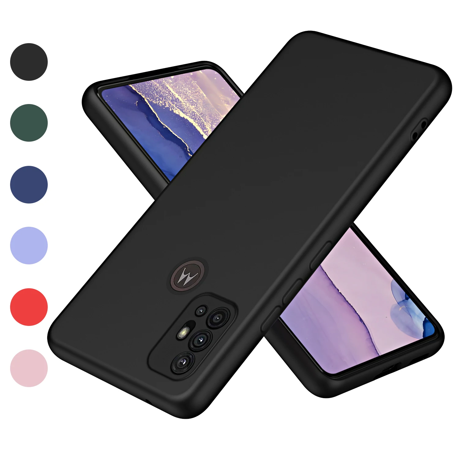 

Luxury Liquid Silicone Case For Motorola Moto G30 G20 G10 Built in Flannel Armor Shockproof Soft Cute Phone Cover MotoG10G20G30