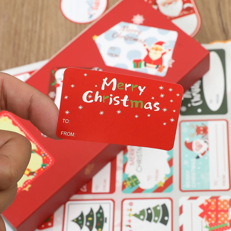 10 листов рождественские подарочные наклейки декоративная уплотнительная