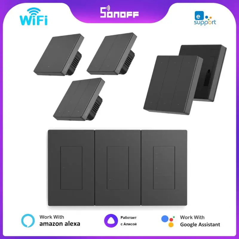 

SONOFF M5 SwitchMan Smart Wall WiFi Switch R5 Smart Scene Schedule Interruptor EWeLink Control Support Alexa Google Home Alice