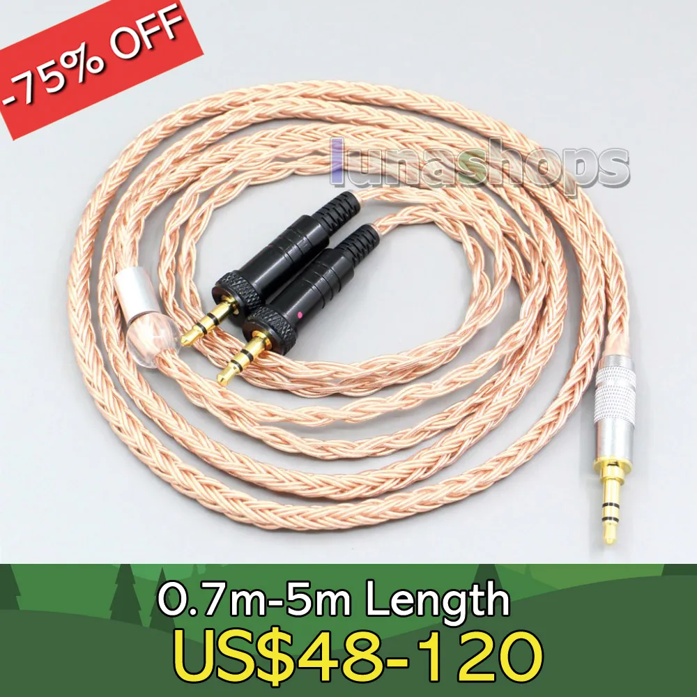 

2,5 мм 3,5 мм XLR сбалансированный 16 ядер 99% 7N OCC кабель для наушников для Sony Φ с винтом для фиксации LN006751