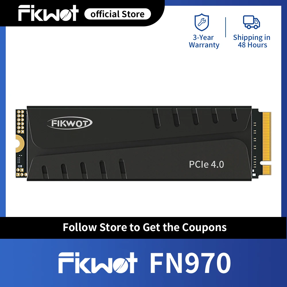 Fikwot FN970 SSD 512ГБ/1ТБ/2ТБ/4ТБ PCIe4.0 NVMe | AliExpress