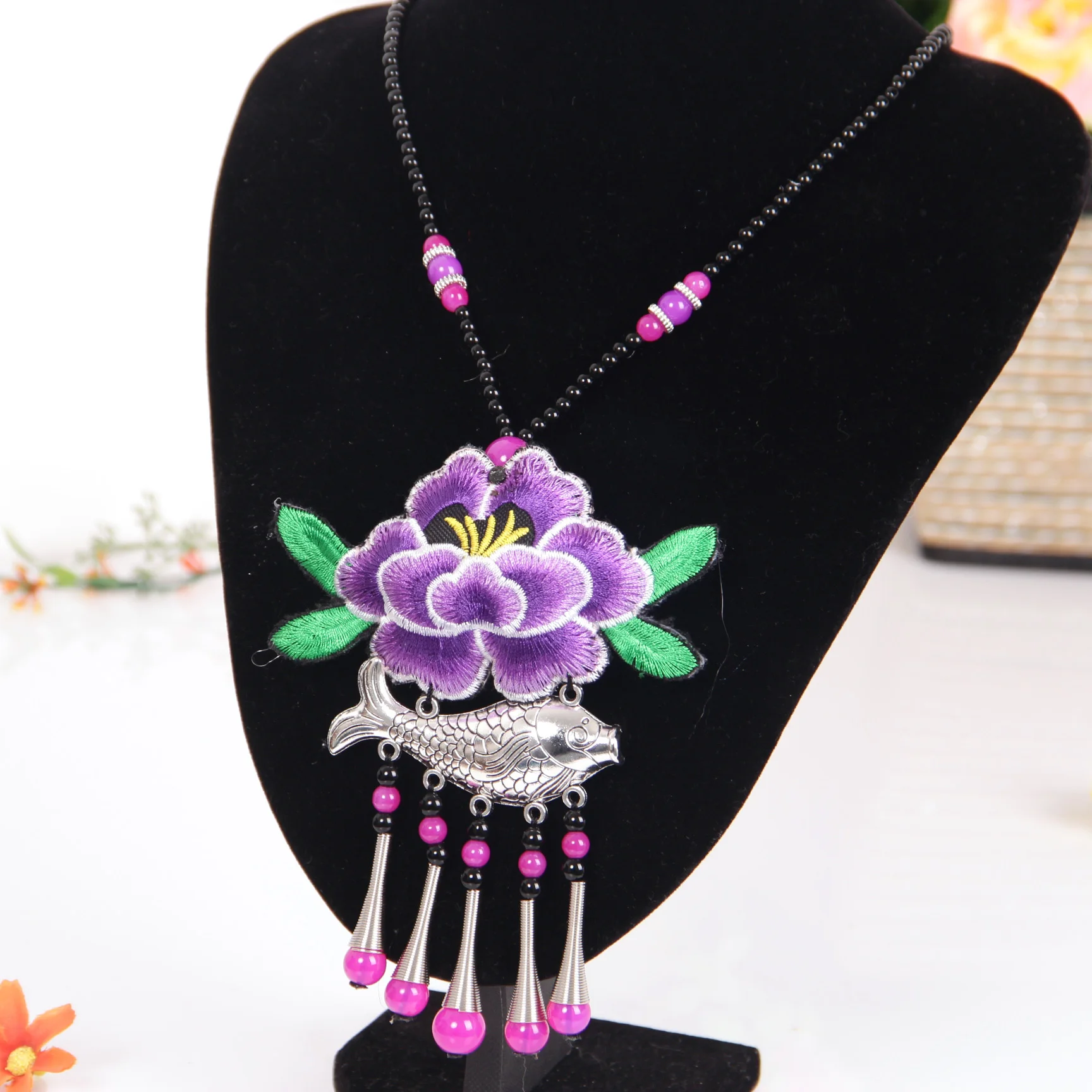 Этнические ювелирные изделия этническое ожерелье из нержавеющей стали ручная