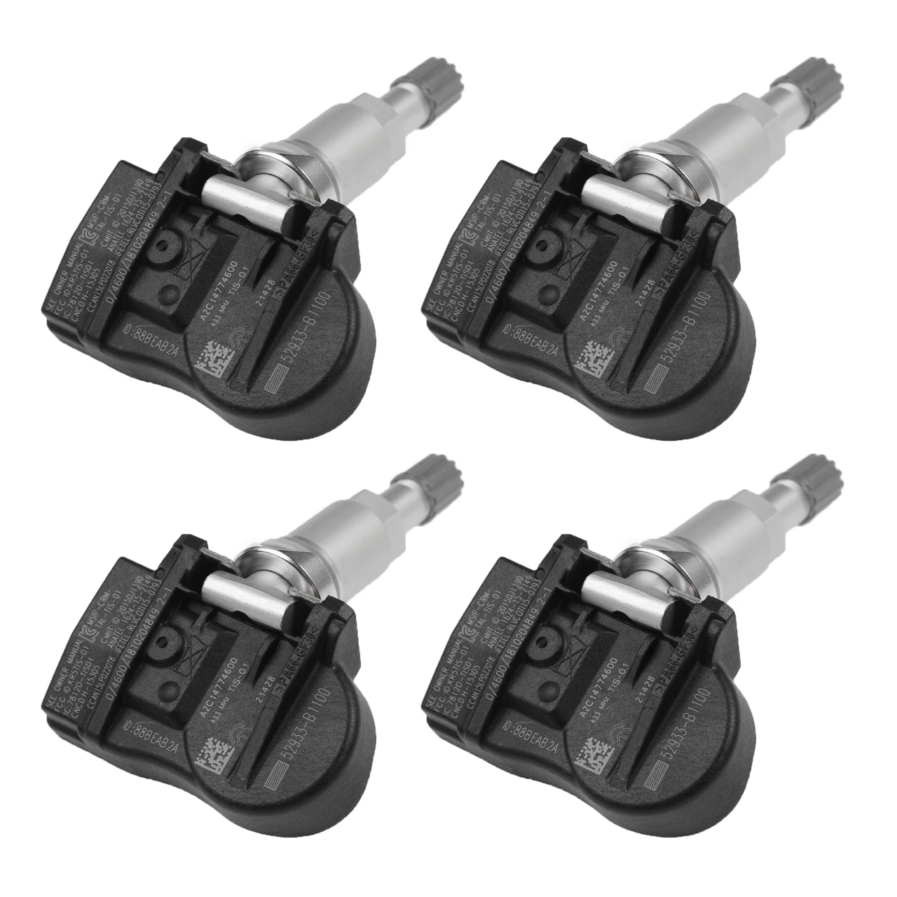 

52933-B1100 52933B1100 Новый датчик давления в шинах для Hyundai Santa Fe Equus Genesis Accent 433 МГц 52933-2J100 529332 J100