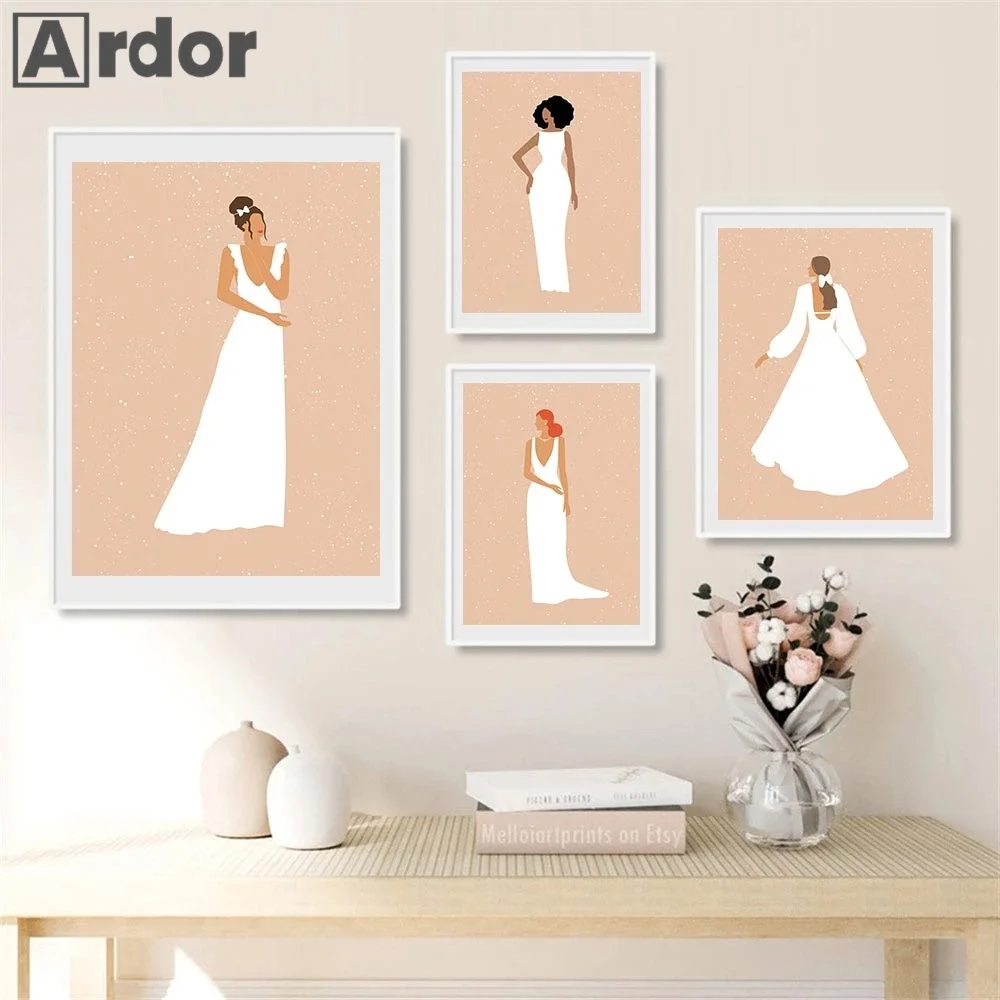 

Abstract Beauty Women Girl Wall Art Canvas Painting Women From Different Countries Art Prints Nordic Poster Living Room Decor