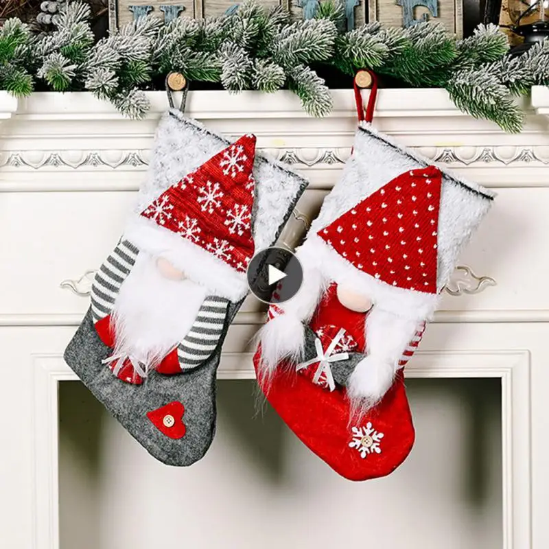 

Christmas Decoration Hug Gift Shape Rudolph Christmas Stocking Christmas Tree Home Shopping Mall Scene Decoration