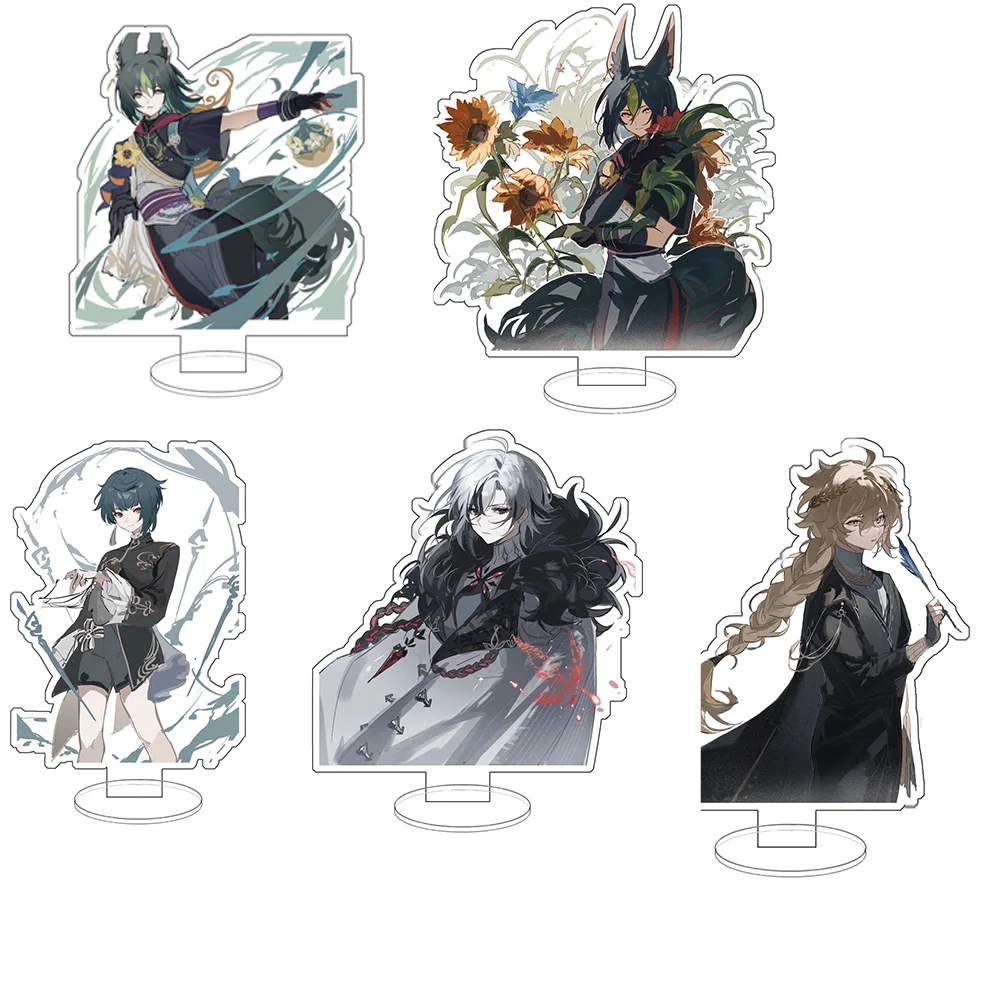 

Anime Figure Genshin Impact Diluc Venti Klee Zhongli Cosplay Acrylic Stand Model Plate Desk Decor Standing Sign Keychain Gifts