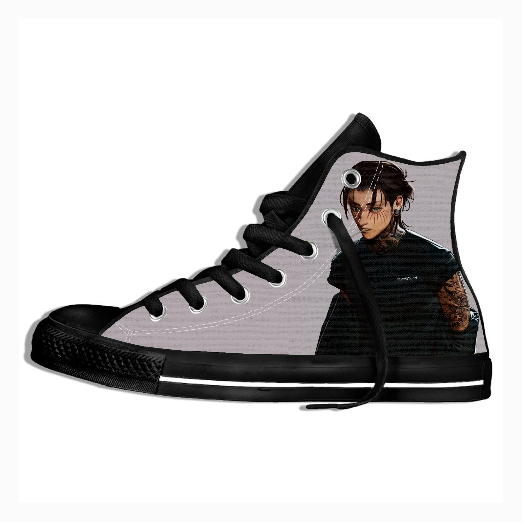 

Attack on Titan Fashion Vulcanized Shoes Men Women Sneakers New Retro Canvas Shoes Flat Fashion Comfort High Top Shoes