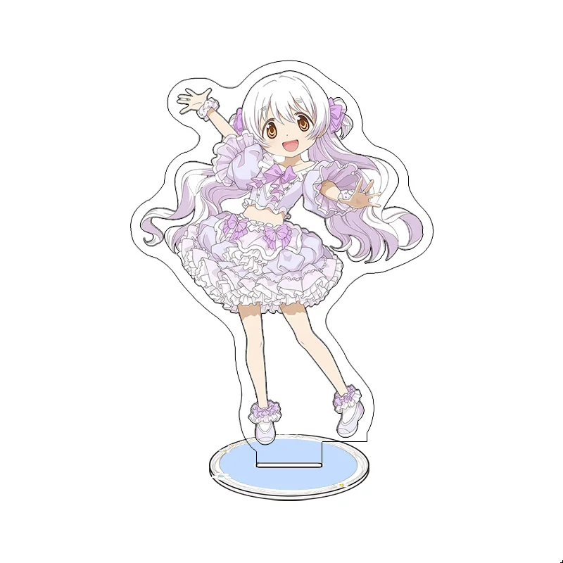 Фото Аниме Puella Magi Madoka Magica 15 см акриловая подставка модель Madoka Kaname Homura Akemi фигурка рождественские украшения для стола №2