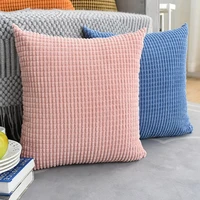 inyahome corduroy corn striped covers cases for couch sofa bed decoration comfortable supersoft throw pillows case coussin