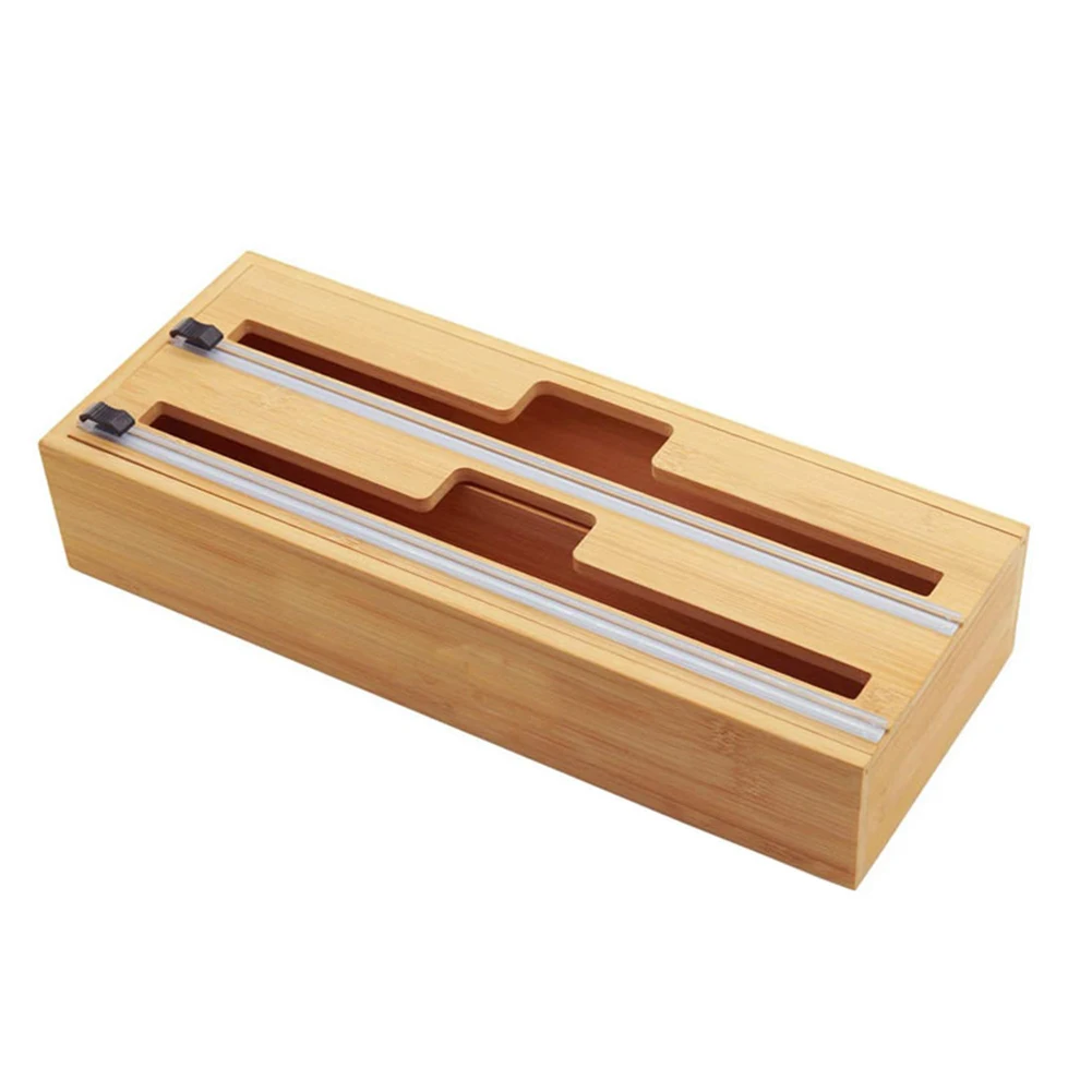 

2 в 1 пластиковая бамбуковая фольга, отдельно стоящая домашняя кухня с резаком, настенное крепление, удобно для хранения ящиков, оберточных д...