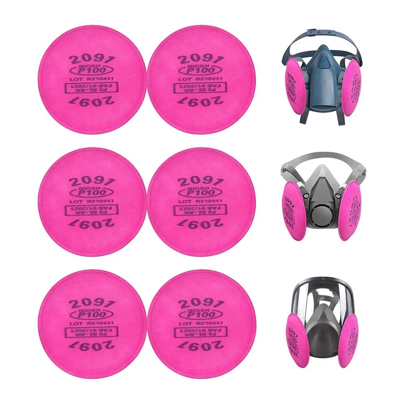 

SEWS-6PCS фильтры для респиратора, фильтр для твердых частиц