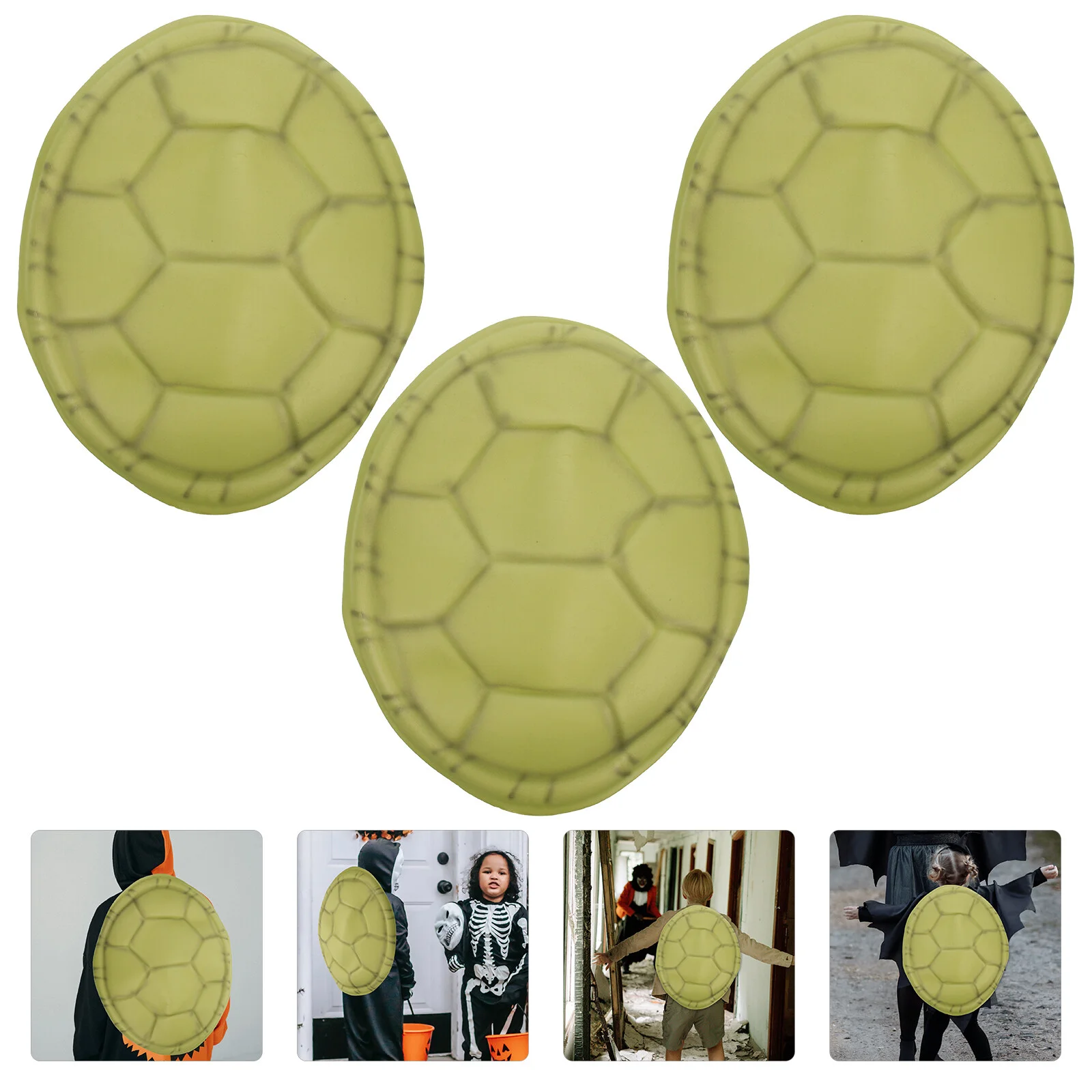 

3 Pcs Men Eva Juguetes Adultos Halloween Prop Tortoise Costume 44x35cm Man