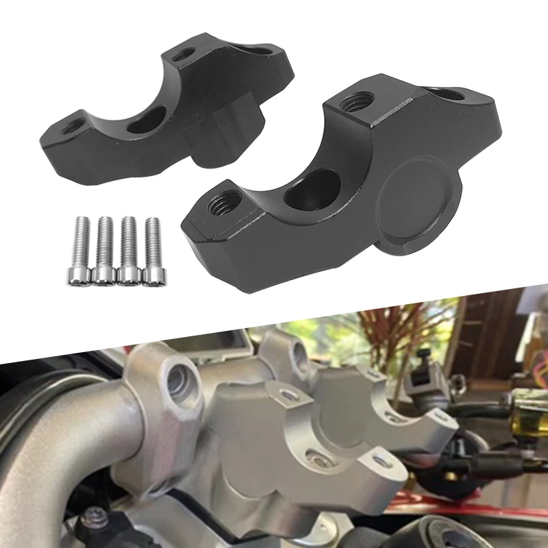 Фото Подходит для BMW S1000R M1000R S 1000 R M 1000 R 2014-2023 2022 2021 2020 2019, удлиняющий зажим для руля мотоцикла, крепление №1