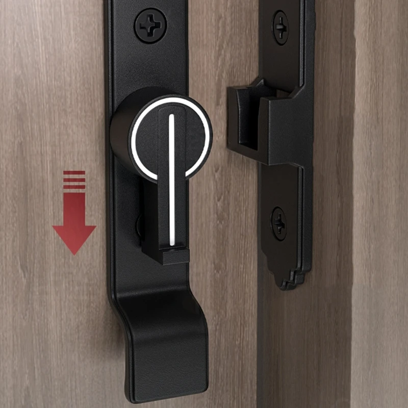 2024 Новый откидной замок для раздвижной двери на 90 градусов светящийся дверной с