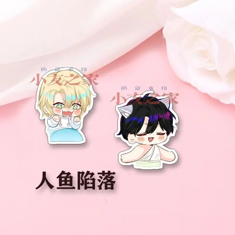 2 шт. новый аниме Фолг Мерман акриловый значок брошь булавка для одежды украшение