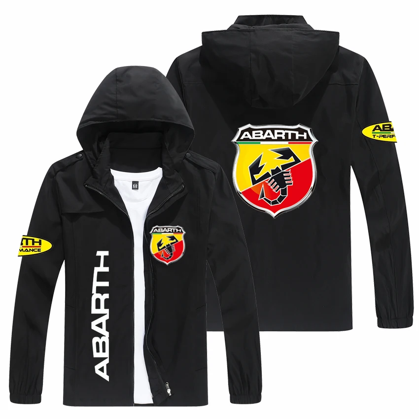 

2022 NEW Spring and autumn men's ABARTH logo Hooded Jacket popular print casual fashion loose rider jacket men's street Basebal