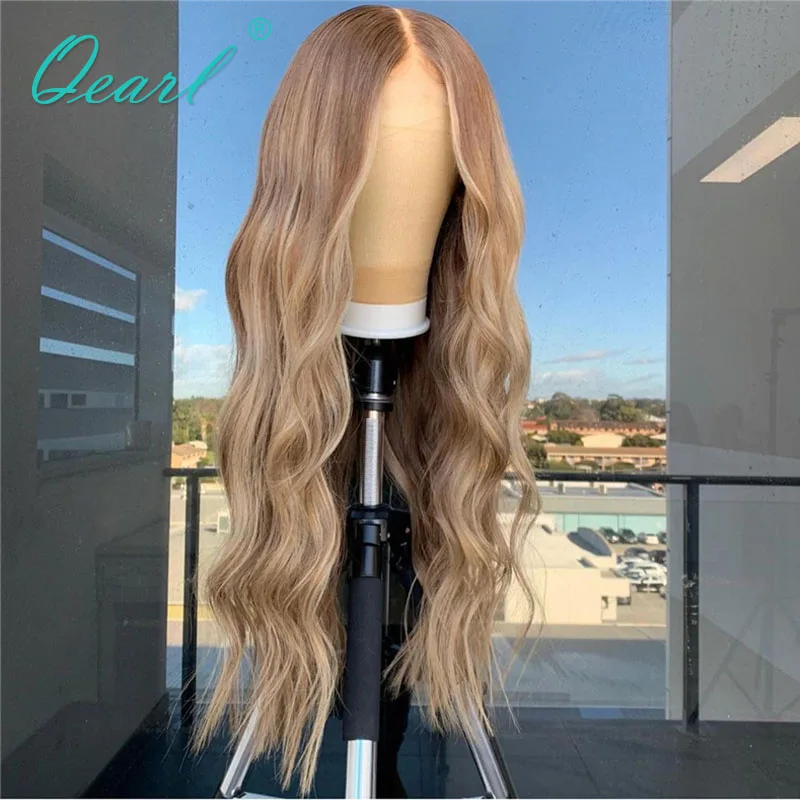 New In Body Loose Wave Full Lace Wigs Real Humain Hair Caramel Golden Blonde Lace Front Wig 13x6 Light Brown Frontal Wigs Qearl
