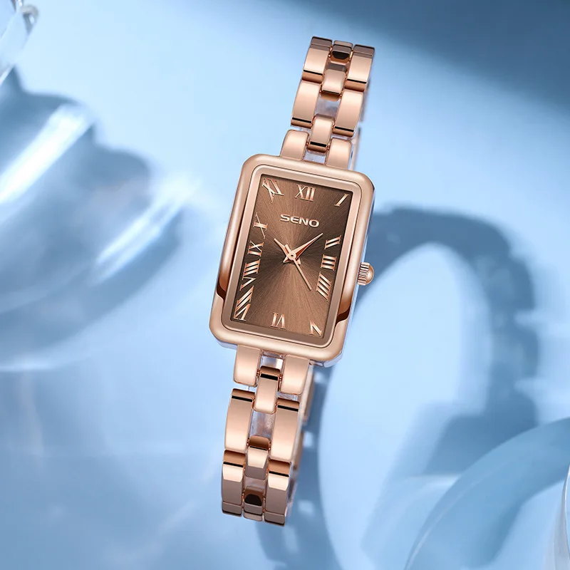 A generation watch retro small square watch Douyin live steel belt small dial watch women's quartz watch