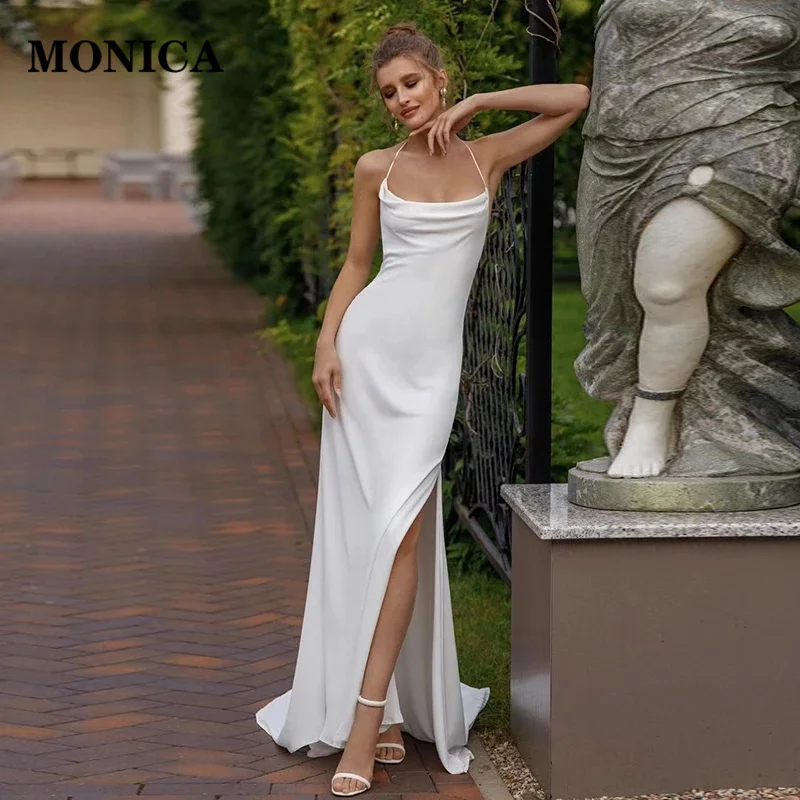 

MONICA Classic Wedding Dress Tube Top Card Shoulder Appliqués Tulle Elegant Summer Ball Pageant Bride Dress Vestido de novia