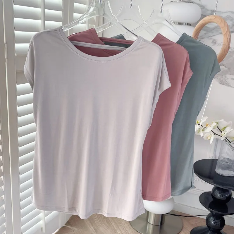 PROMOTE SALE Women Tank Top Fitness Yoga Short-sleeved T-shirt Nude Skin-friendly Straps Sports Blouse Running Gym Clothing