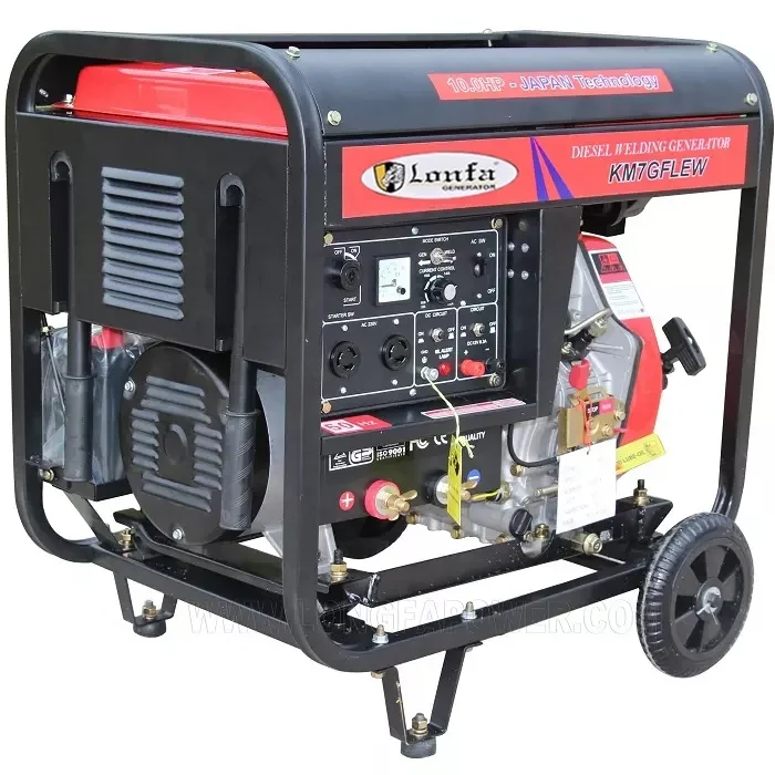

160A 180A 190A 230A Engine 10HP Portable Welding Generator 5KVA 5 6 KW 6KVA Welding Machine