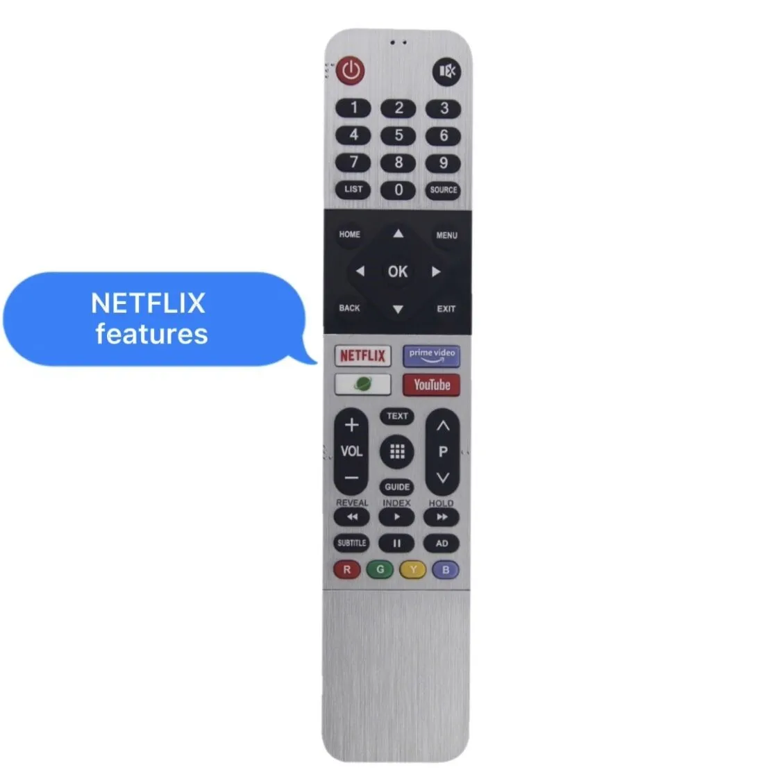 

Voice TV Remote Control 539C-268919 268951 268901-W000 for Skyworth TV with NETFLIX Google Play YouTube
