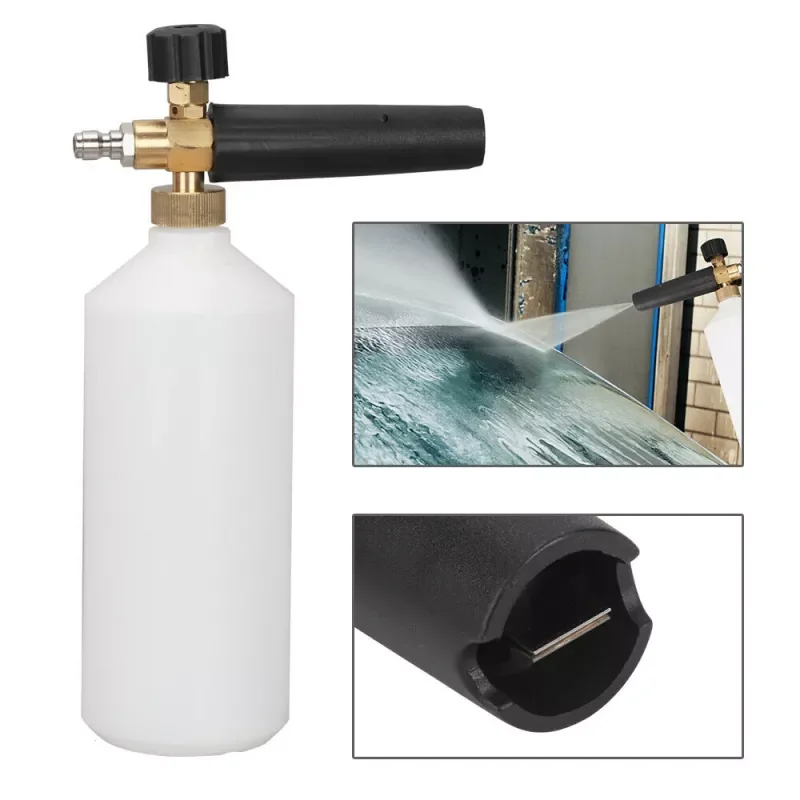 

High Pressure Water Spray Gun 1000ML Washing Machine Car Wash Machine Garden Watering Hose Nozzle Sprinkler Snow Foam Spray Gun
