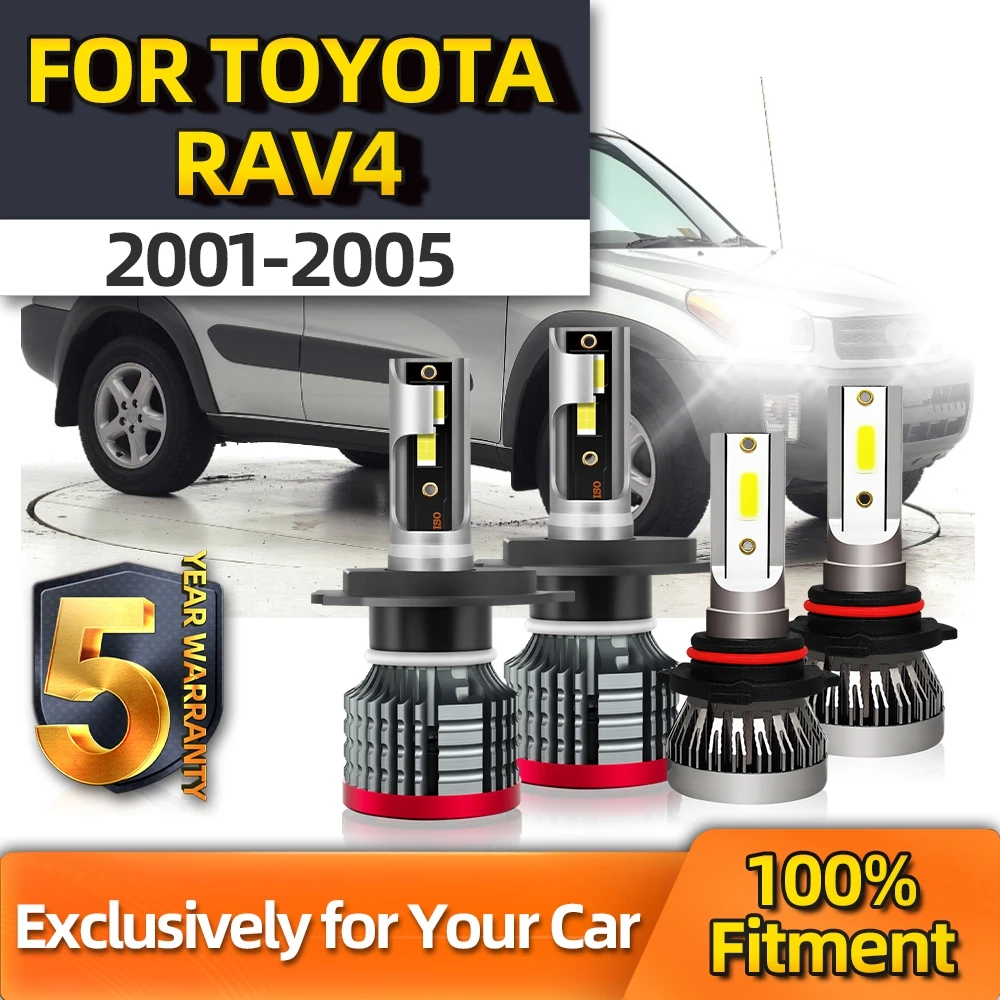 

Crossfox 110W 6500K 15000LM CSP Chips Lamp Car Headlight All-in-one H4 Fog Lamp 9006 For Toyota RAV4 2001 2002 2003 2004 2005