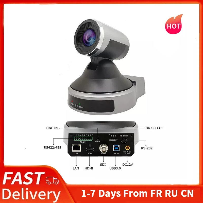 

G20N Best NDI PTZ Camera 20X Optical Zoom HDMI 3G-SDI IP Live Streaming Broadcast Camera PoE HD 1080P 60fps for Church Event