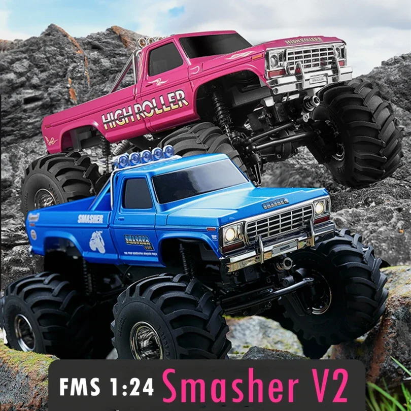 FMS 1:24 FCX24 Smasher V2 RTR Монстр Радиоуправляемый автомобиль гусеничная модель