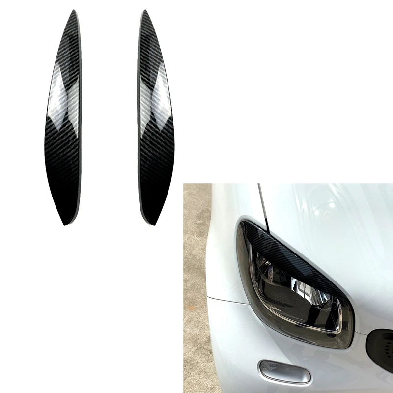 

Налобный фонарь s для бровей, век, крышка для ресниц, налобный фонарь, лампа, наклейки для Mercedes Benz Smart 2014-2021