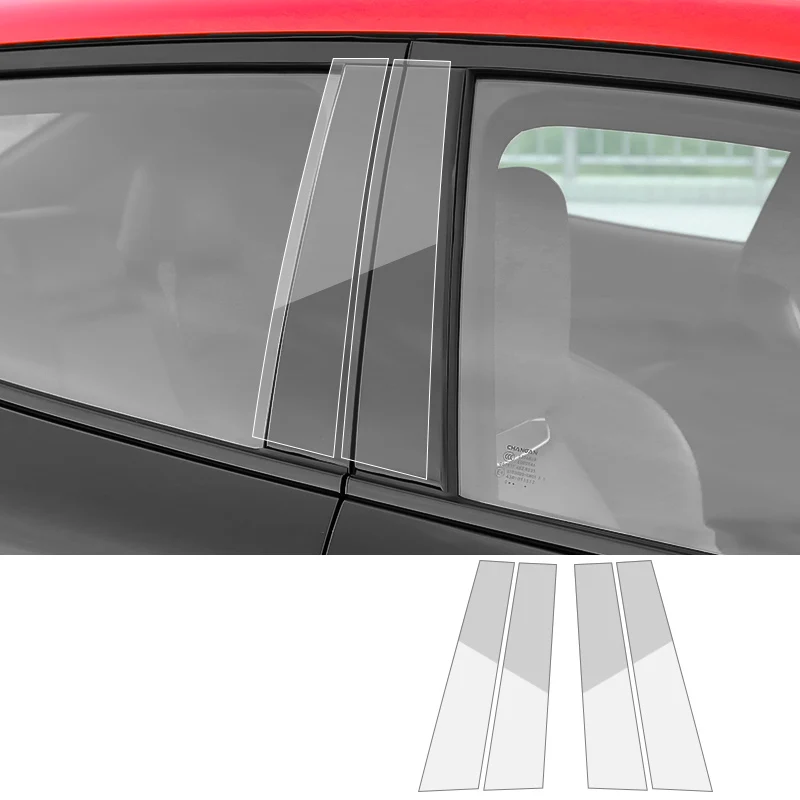 

Car Exterior Pillar for Changan Unit Uni-T TPU Transparent Protect Film Windows BC Center Pillar Car Stickers Strip Accessories