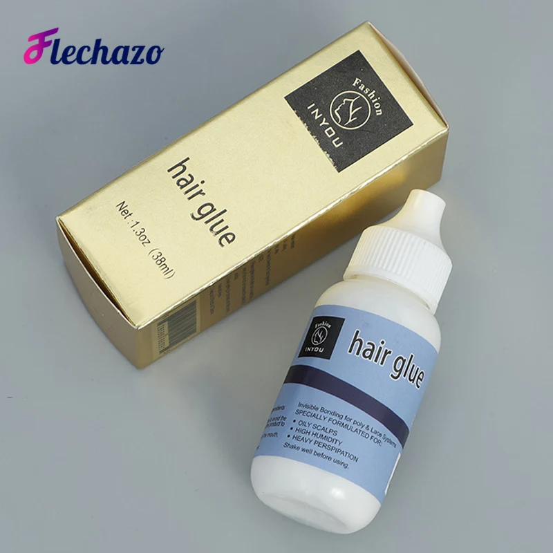 Wig Glue For Front Lace Wig Stront Hold Hair Glue Lace Front Wig Adhesive Waterproof Hair Bond Adhesive Glue Latex-Free 1.3Oz