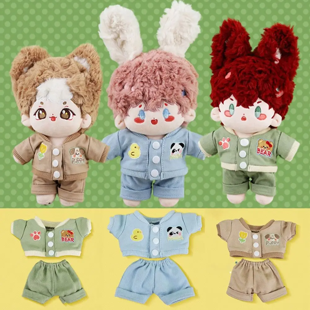 

Cotton Stuffed Dolls Idol Doll Outfit Mini Clothes Casual Wear Coat Doll Pants 20cm Doll Clothes Doll Sports Clothes
