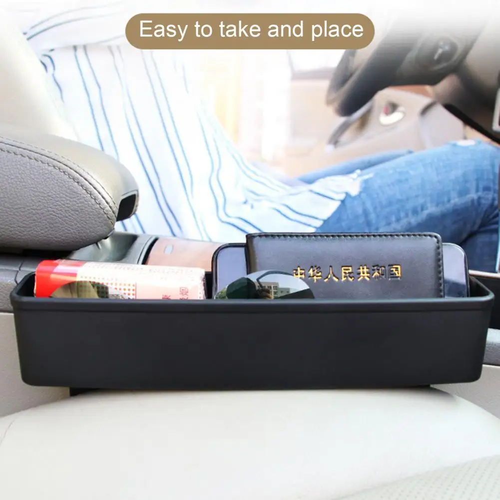 

Car Seat Gap' Storage Box Large Capacity Auto Seat Gap' Catcher Coin Console Side Pocket Vehicle Seat Gap' Organizer Box