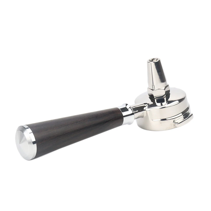 

Портативная бариста из нержавеющей стали без дна 58 мм, Профессиональная Кофемашина для эспрессо с деревянной ручкой, аксессуары A