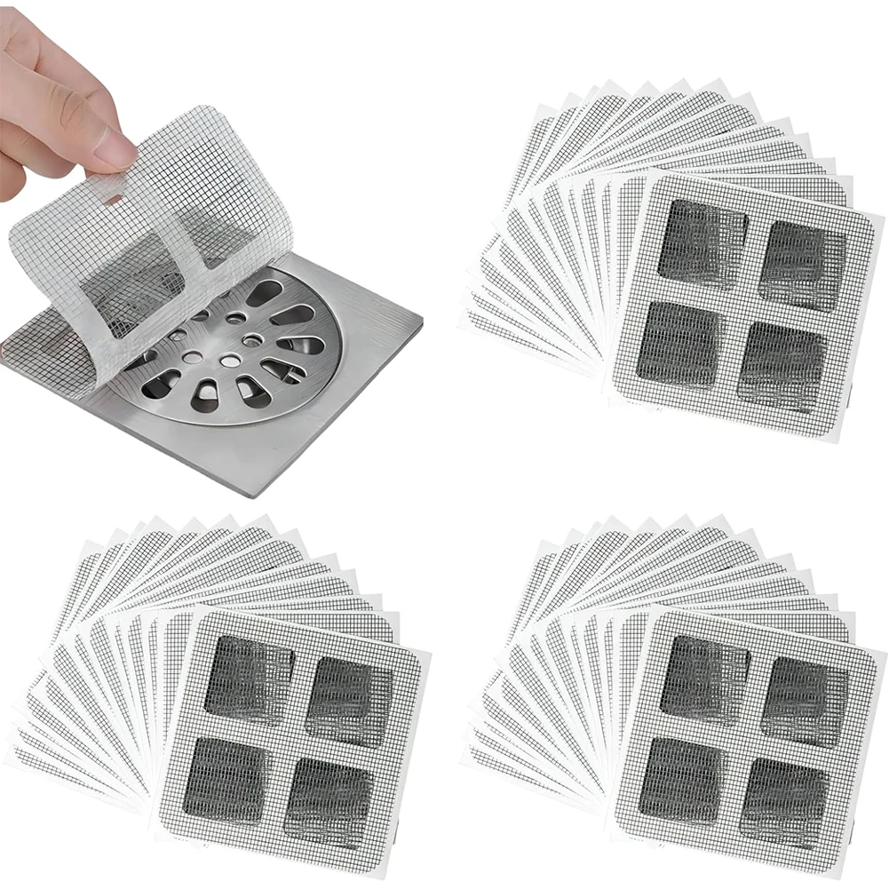 30/40/50 шт. одноразовый сливной уловитель волос самоклеящиеся сливные сетчатые