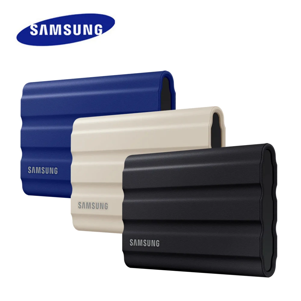 

SAMSUNG Portable SSD T7 Shield 1TB 2TB 4TB External Solid State Disk Hard Drive Portable SSD USB 3.2 Gen 2 For Desktop Laptop