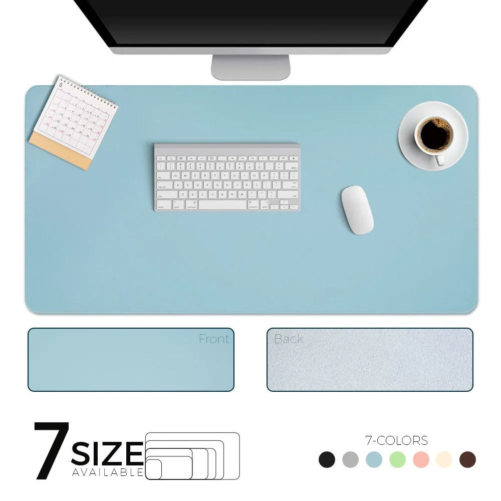 

Double-side Portable Large Mouse Pad Gamer Waterproof PU Leather Suede Desk Mat Computer Mousepad Keyboard Table Cover Recommend