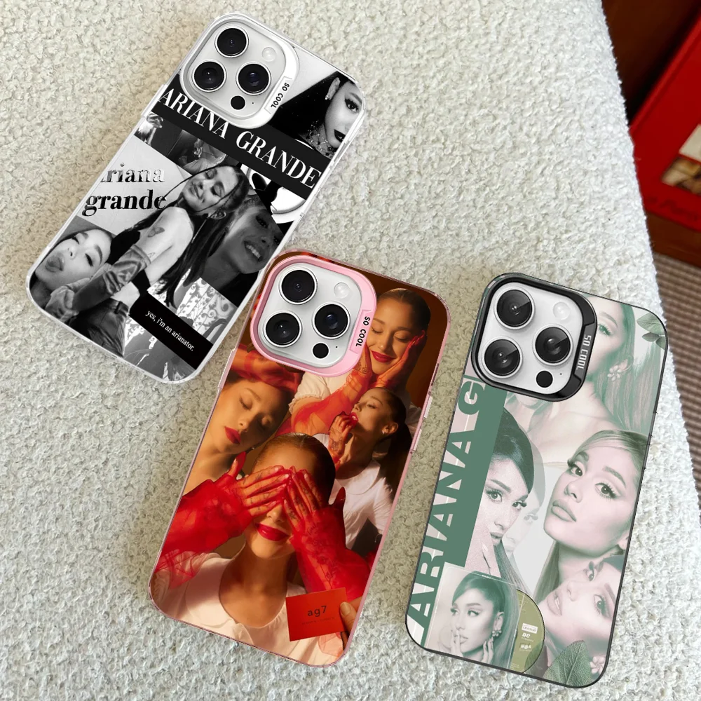 Фото Чехол для телефона A- Ariana G-Grande для IPhone 16, 15, 14, 13, 12, 11 Pro Max X XR XSMAX 8 7 Plus, матовая противоударная задняя крышка №4