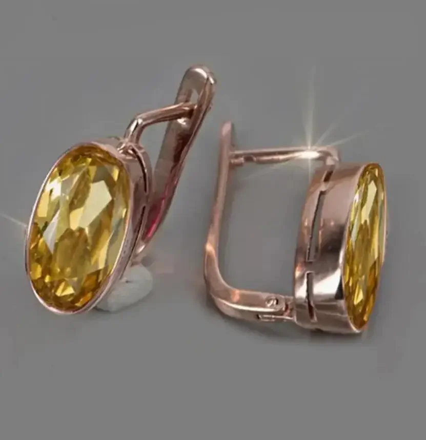 Геометрические нишевые индивидуальные овальные висячие серьги с камнями для