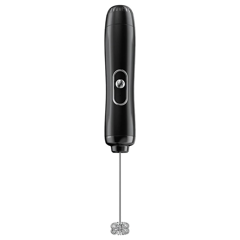 

Milk Frother Handheld Mixer Foam Maker Battery Powered Portable Cordless Foamer Egg Beater Kitchen Whisk Tools Black