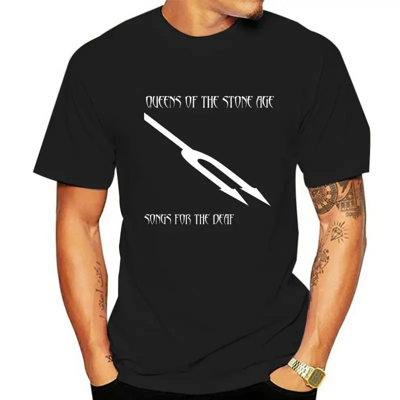

Queens Of The Age Stone SONGS FOR THE DEAF Mens Black Rock T-shirt Sizes S-XXXL
