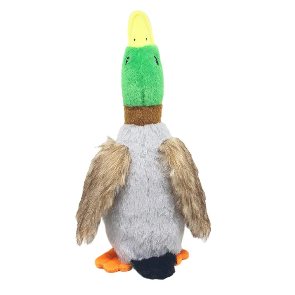 

Plush Toy For Dogs Fluffy Plush Toy With Sound When Squeezed Cleaning Tooth Chewing Rope Toy Sounding Duck Or Carrot