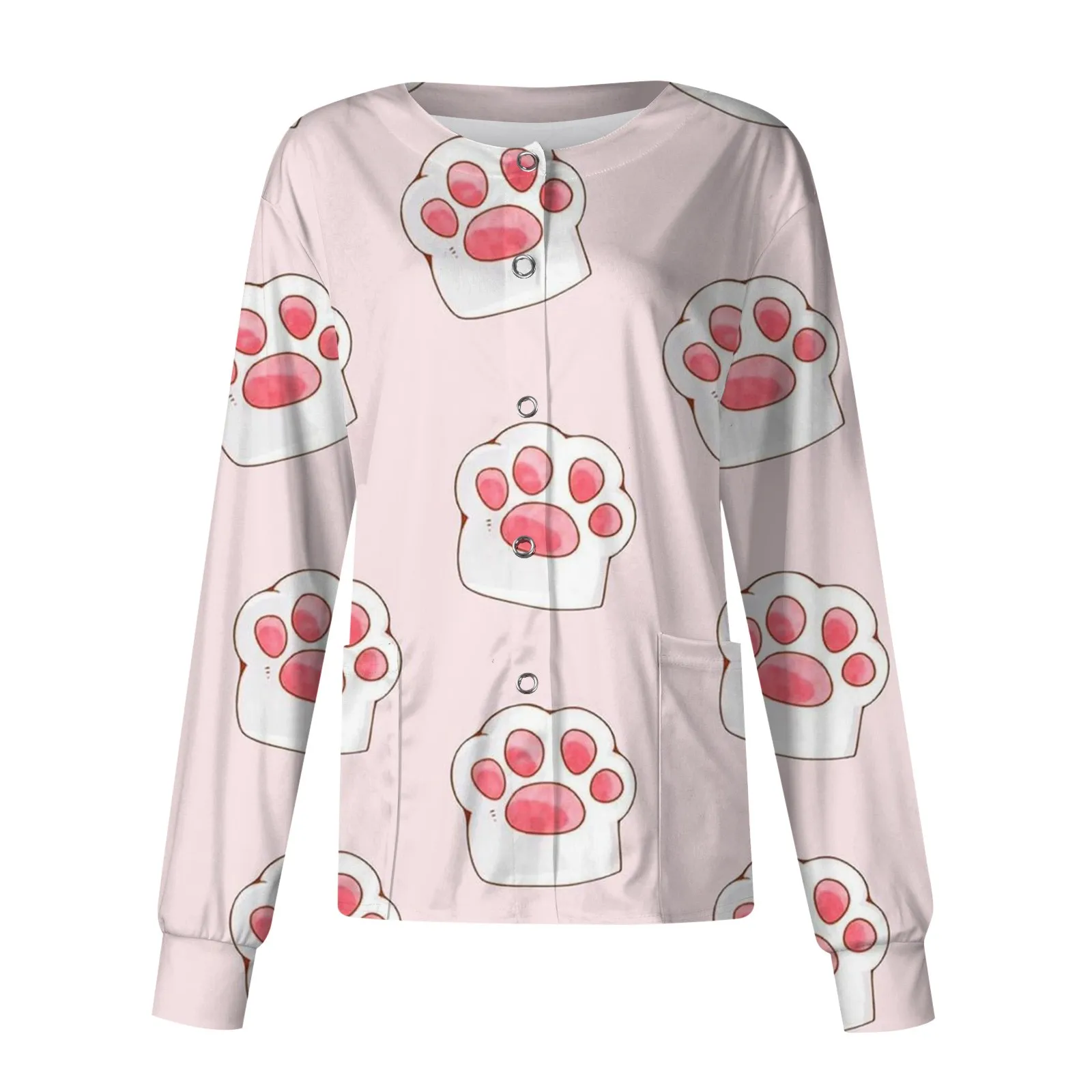 

2023 Teeth Print Scrub Tops Women Dentist Working Uniform Nurse Scrub Uniformes Medicos Para Mujer Tooth Hospital Workwear