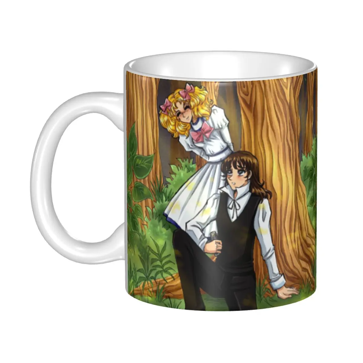 

Махровые и конфеты в лесу, кружки, персонализированная мультяшная аниме Tv кофе, керамическая чашка, креативный подарок